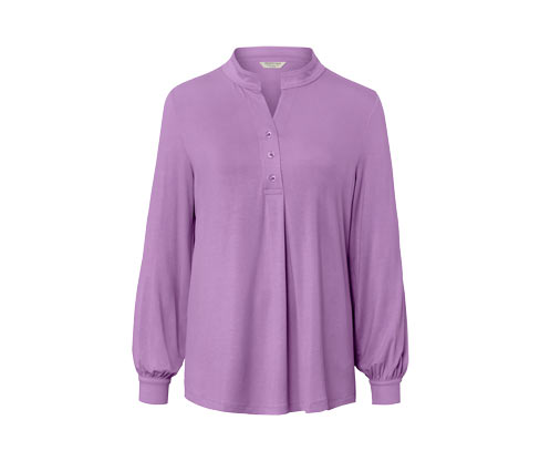 Tchibo - Blusenshirt mit Knopfleiste - Damen - Gr. S - lila