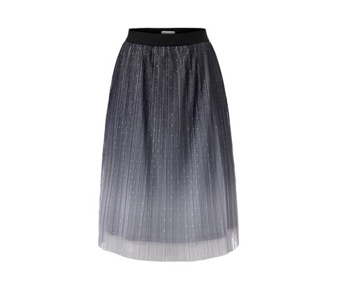 Thumbnail - Tchibo - Plissierter Tüllrock mit Farbverlauf - Damen - Gr. 44 - silber/jacquard