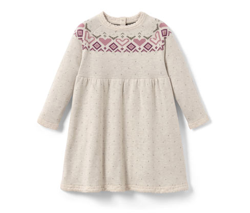 Tchibo - Kinder-Strick-Kleid - Mädchen - Gr. 122/128 - beige