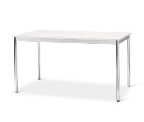 Tchibo - Tisch Metall »Cn3« - 140x80x76,5cm - chrom - Stahl / Holz / Kunststoff