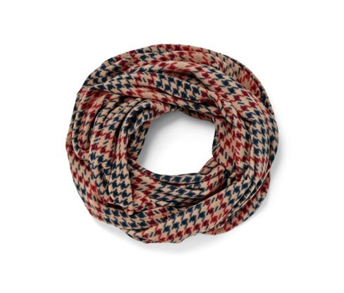 Tchibo - Karierter Fleece-Loop - dunkelblau