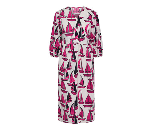 Tchibo - Midikleid mit Print - Damen - Gr. 34 - weiß