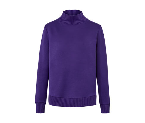 Tchibo - Sweatshirt mit Stehkragen - Damen - Gr. XL - lila