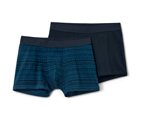 Tchibo - 2 Slipboxer - Herren - Gr. L/6 - dunkelblau/print