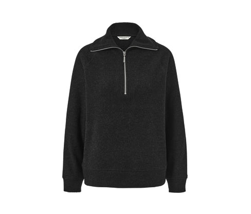 Tchibo - Sweat-Troyer - Damen - Gr. S - schwarz