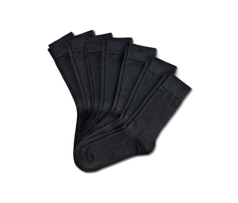 Tchibo - 7 Paar Socken - Herren - Gr. 41-43 - schwarz
