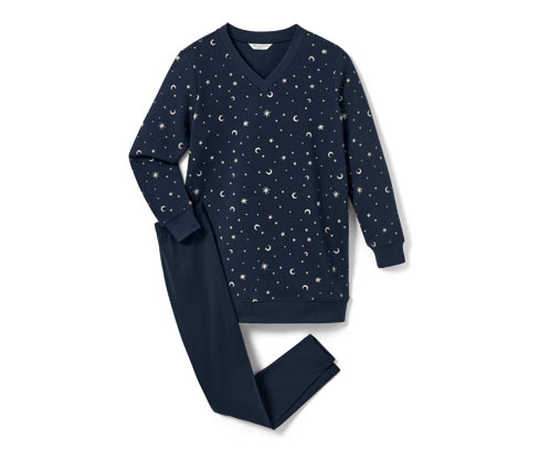 Tchibo - Leggings-Pyjama - Damen - Gr. XL - dunkelblau