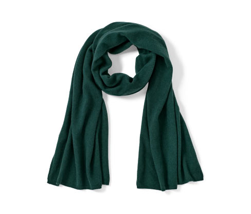 Tchibo - Cashmere-Strickschal - dunkelgrün