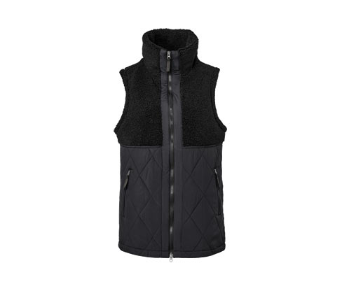 Tchibo - Teddy-Steppweste - Damen - Gr. L - schwarz