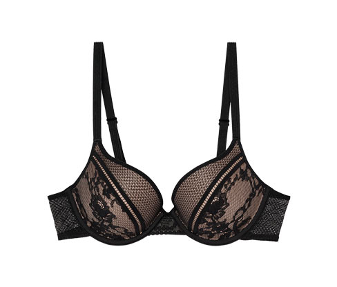 Passionata Push-Up-BH »Olivia« - Damen - Gr. 85A - schwarz