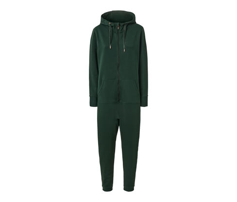 Tchibo - Loungeoverall - Damen - Gr. XL - dunkelgrün