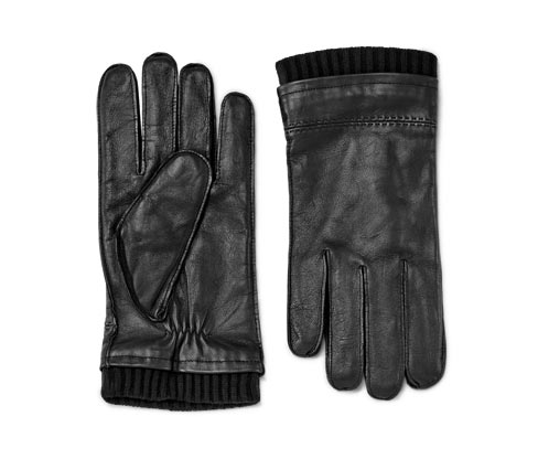 Tchibo - Lederhandschuhe - Herren - Gr. 8,5 - schwarz