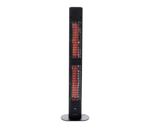 Sunred Stand-Heizstrahler »Royal Diamond Dark Velencia Lounge 3000 W« - 40x22x150cm - schwarz - Aluminium / Kunststoff /...