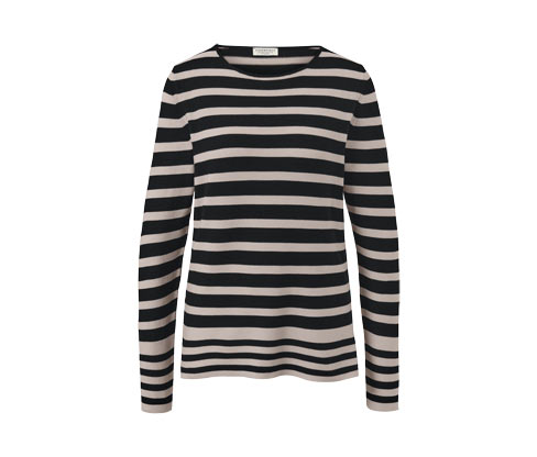 Tchibo - Gestreifter Feinstrickpullover - Damen - Gr. XL - schwarz/gestreift