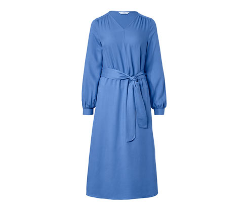 Tchibo - Midikleid mit Gürtel - Damen - Gr. 34 - blau