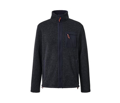 Tchibo - Thermo-Strickfleecejacke - Herren - Gr. S - dunkelblau