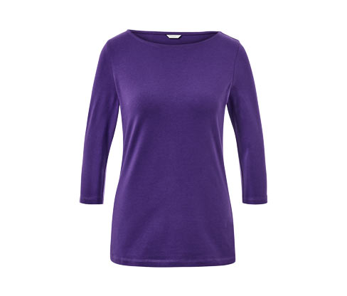 Tchibo - Shirt mit 3/4-Arm - Damen - Gr. XL - lila