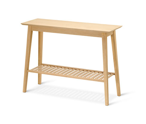 Tchibo - Konsole mit 2 Ablagen aus Eschenholz - 100x35x75cm - braun - Holz / Eschenholzfurnier / Eschen-Massivholz