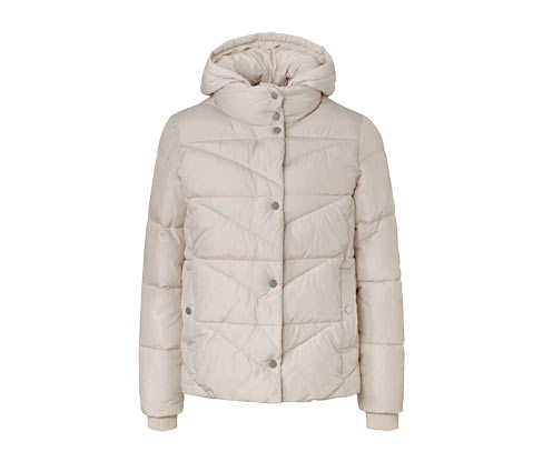Tchibo - Steppjacke mit Kapuze - Damen - Gr. 38 - silber