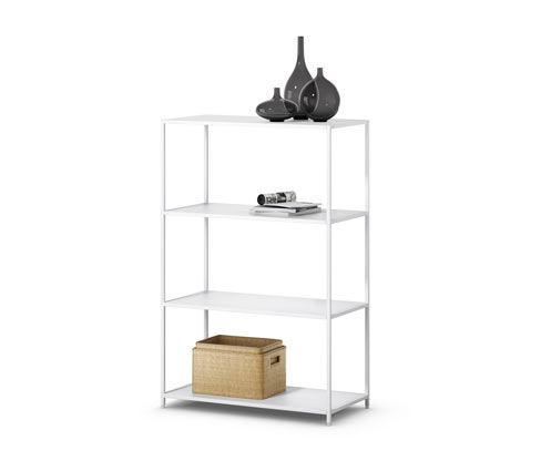 Tchibo - Metallkonsole - 80,5x39x118cm - weiß - Stahl