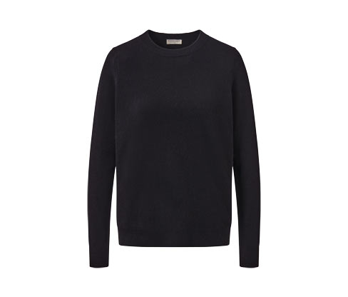 Tchibo - Feinstrickpullover mit Cashmere - Damen - Gr. M - schwarz