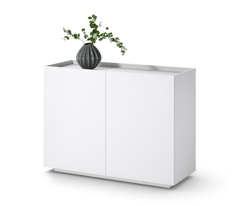 Tchibo - Schrank - 107x42x80cm - weiß - Holz / Kunststoff