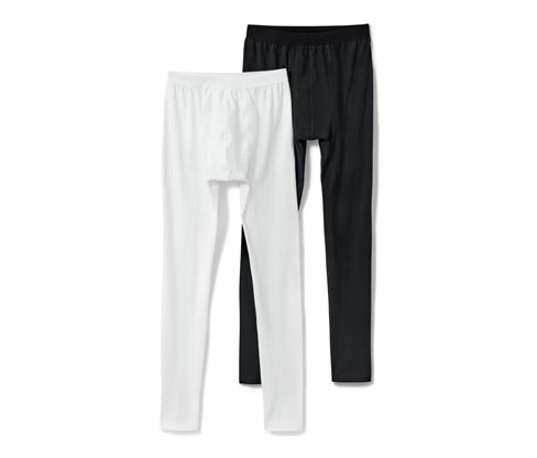 Tchibo - 2 lange Unterhosen - Herren - Gr. Xl/7 - schwarz