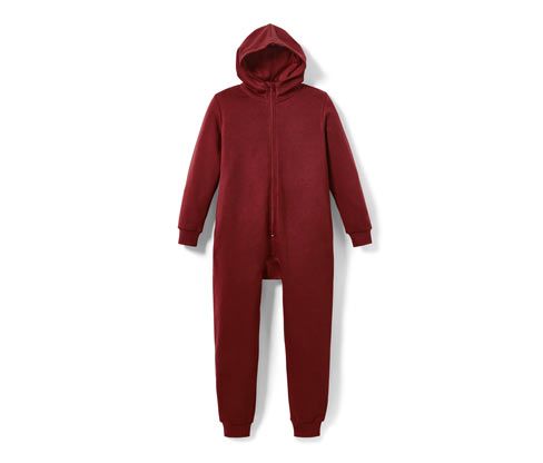 Tchibo - Kinder-Lounge-Onesie - Gr. 158/164 - bordeaux
