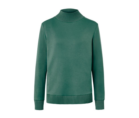 Tchibo - Sweatshirt mit Stehkragen - Damen - Gr. M - grün
