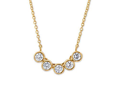Tchibo - 925 Silber Kette Tennis Zirkonia - weiß