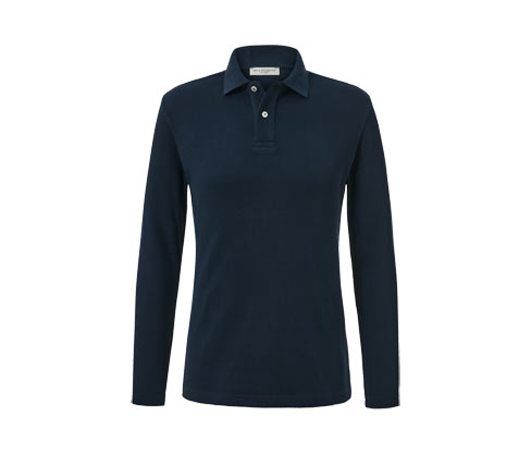 Tchibo - Langarm-Poloshirt - Herren - Gr. XXL - dunkelblau