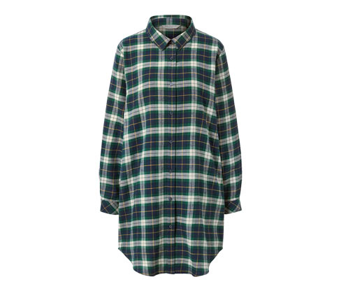 Tchibo - Flanell-Nachthemd - Damen - Gr. XL - dunkelblau