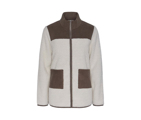 Tchibo - Teddy-Jacke - Damen - Gr. 44 - beige