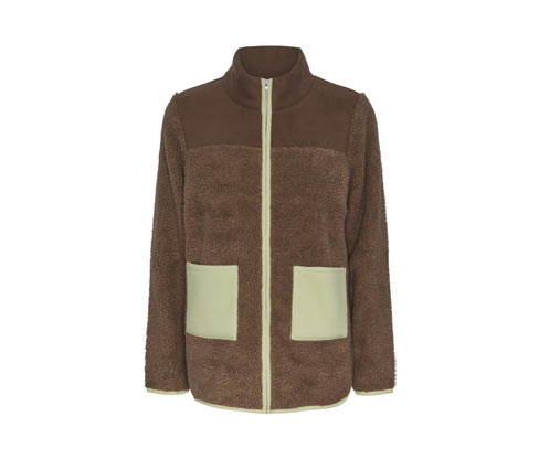 Tchibo - Teddy-Jacke - Damen - Gr. 34 - hellgrün