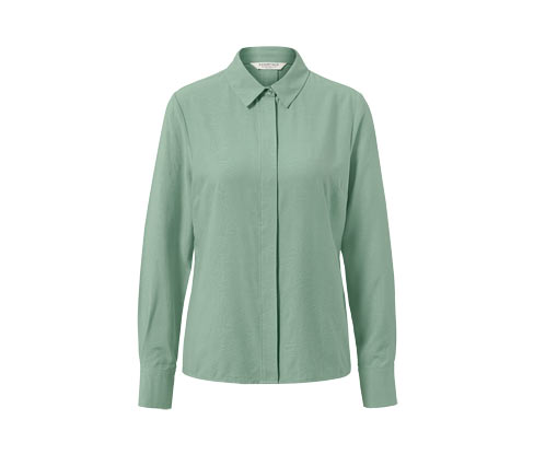 Tchibo - Jacquard-Bluse - Damen - Gr. 36 - grün