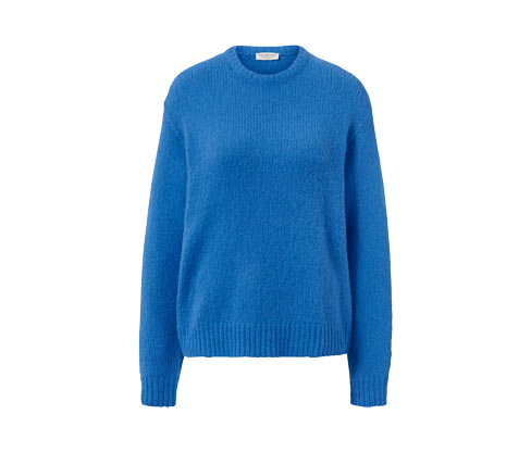 Tchibo - Grobstrickpullover mit Wolle - Damen - Gr. L - blau