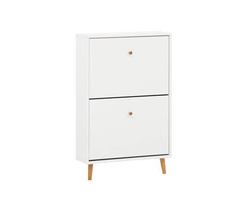 Tchibo - Schuhschrank »Bjarne« - 59,8x19x92,2cm - braun - Holz / Eichenholz / Metall