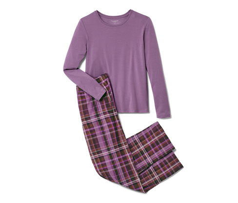 Tchibo - Pyjama - Damen - Gr. S - dunkellila