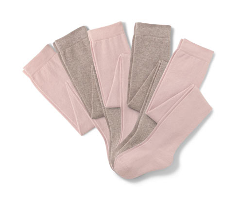 Tchibo - 5 Baumwoll-Strumpfhosen - Baby - Gr. 74/80 - braun/gestreift