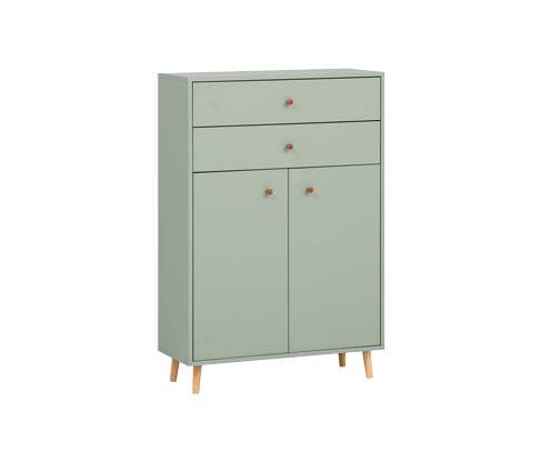 Tchibo - Kommode »Bjarne« - 77x33x113,5cm - braun - Holz / Eichenholz / Metall