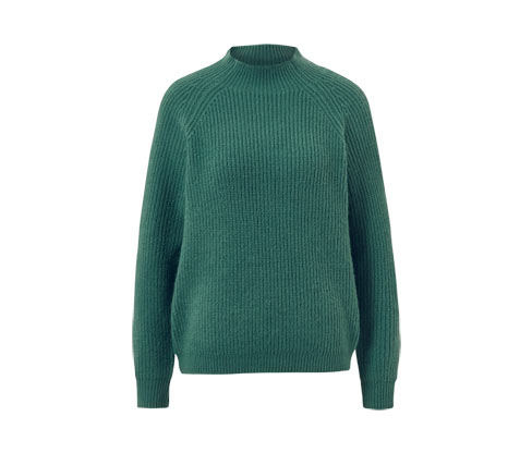 Tchibo - Grobstrickpullover mit Stehkragen - Damen - Gr. XXL - grün