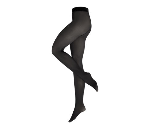 Tchibo - Gefütterte Feinstrumpfhose in transparenter Optik - Damen - Gr. XXL - schwarz