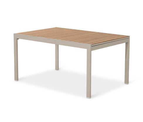 Tchibo - Ausziehtisch »Liska« aus Aluminium - 149,5x100x75cm - braun - Aluminium / Stahl / Polypropylen