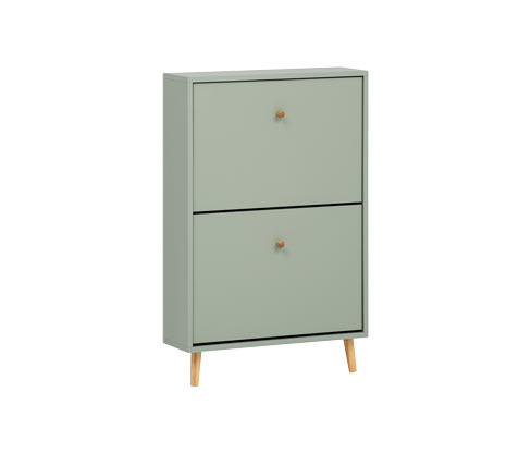 Tchibo - Schuhschrank »Bjarne« - 59,8x19x92,2cm - braun - Holz / Eichenholz / Metall