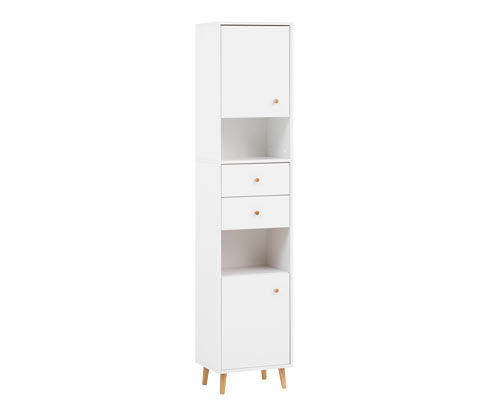 Tchibo - Hochschrank »Bjarne« - 40,5x33x177,5cm - braun - Holz / Metall