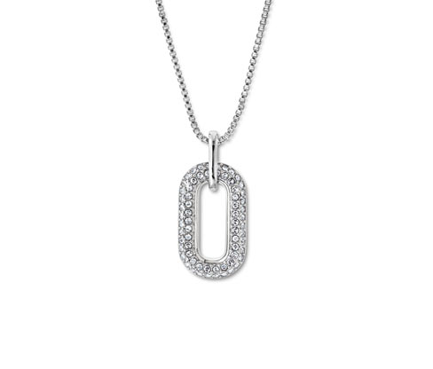 Tchibo - Kette Iconic Anhänger mit Kristallen - silber