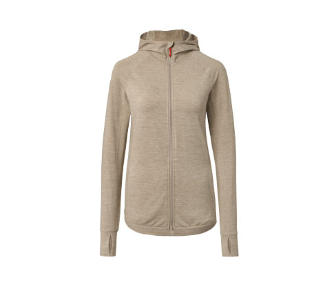 Tchibo - Kapuzenjacke »Softtouch« - Damen - Gr. XL - beige