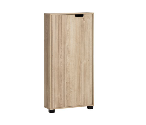 Tchibo - Highboard »Emmik« - 60x19,5x124cm - schwarz - Holz / Kunststoff / Metall