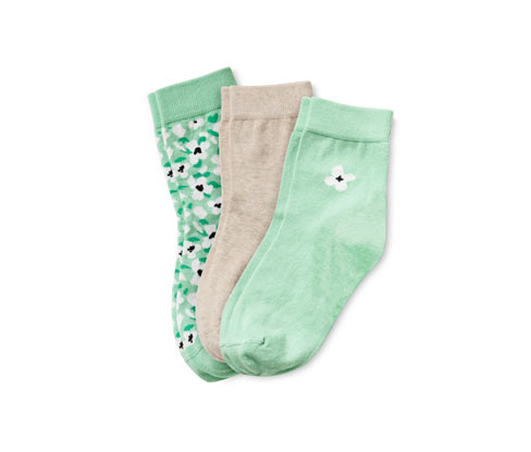 Tchibo - 3 Paar Socken - Damen - Gr. 39-42 - hellgrün