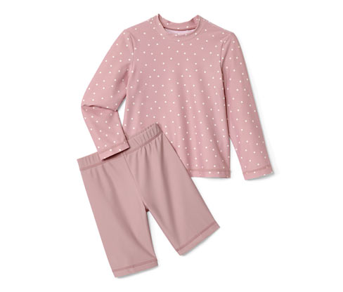 Tchibo - Kinder-Kombi mit UV-Schutzfaktor 80 - Herren - Gr. 98/104 - creme/print